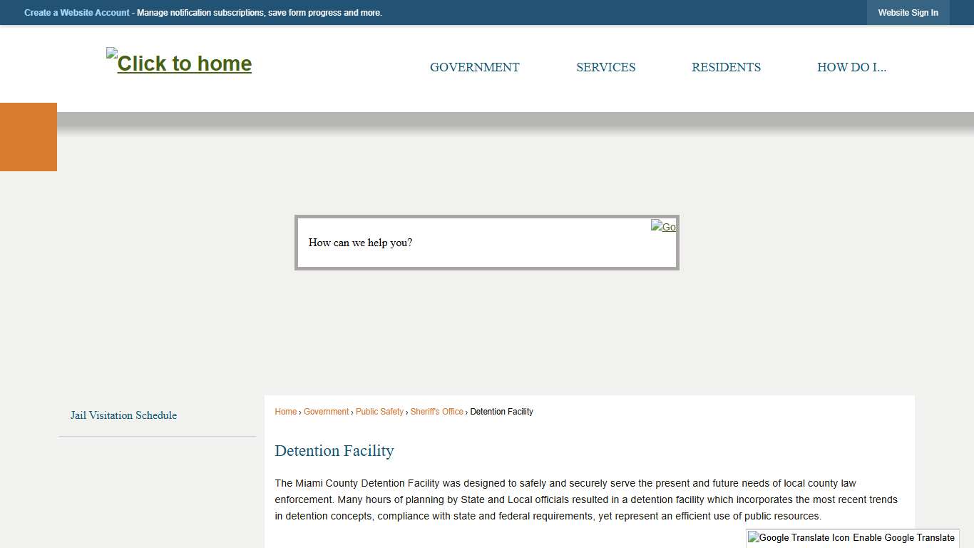 Detention Facility | Miami County, IN